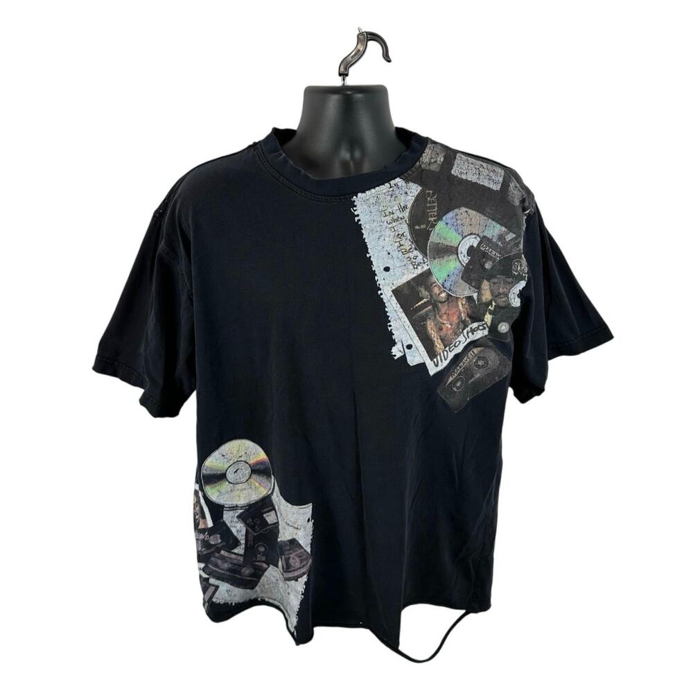 Y2K Hip Hop Rap T-Shirt Tupac 2Pac Makaveli Branded XL Short Sleeve RARE Vintage
